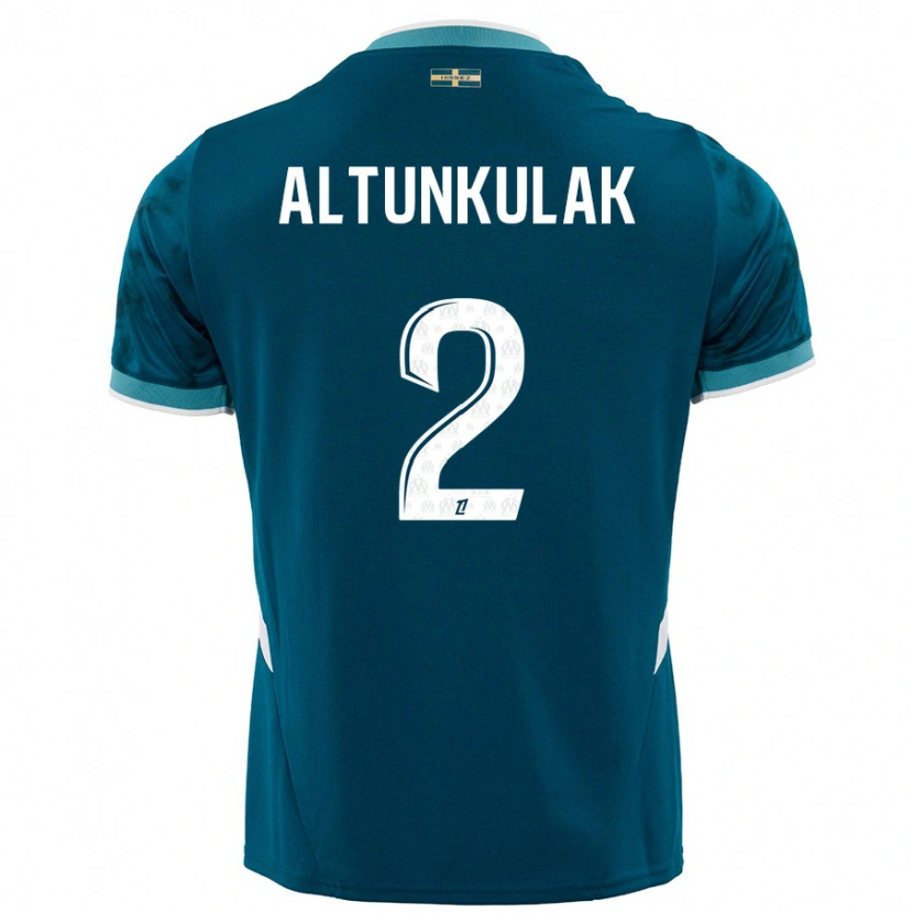 Danxen Män Selen Altunkulak #2 Turkosblå Bortatröja Matchtröjor 2024/25 Tröjor T-Tröja