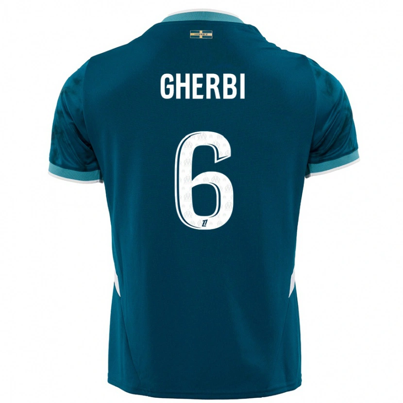 Danxen Män Candice Gherbi #6 Turkosblå Bortatröja Matchtröjor 2024/25 Tröjor T-Tröja
