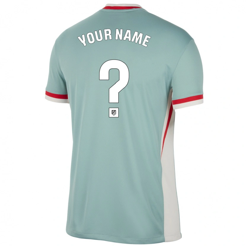 Danxen Män Ditt Namn #0 Ljus Beige Blå Bortatröja Matchtröjor 2024/25 Tröjor T-Tröja