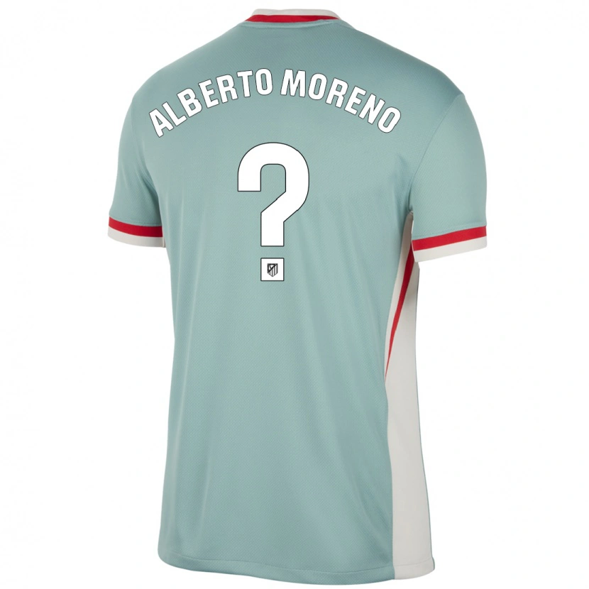 Danxen Män Alberto Moreno #0 Ljus Beige Blå Bortatröja Matchtröjor 2024/25 Tröjor T-Tröja