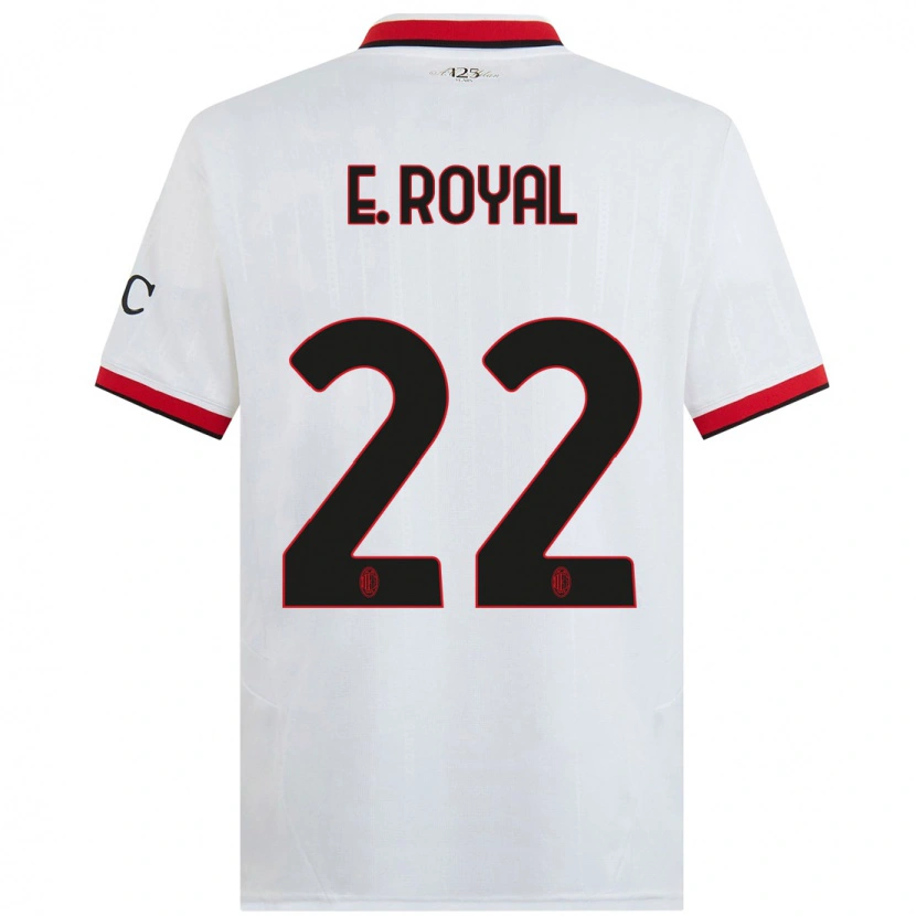 Danxen Män Emerson Royal #22 Vit Svart Röd Bortatröja Matchtröjor 2024/25 Tröjor T-Tröja