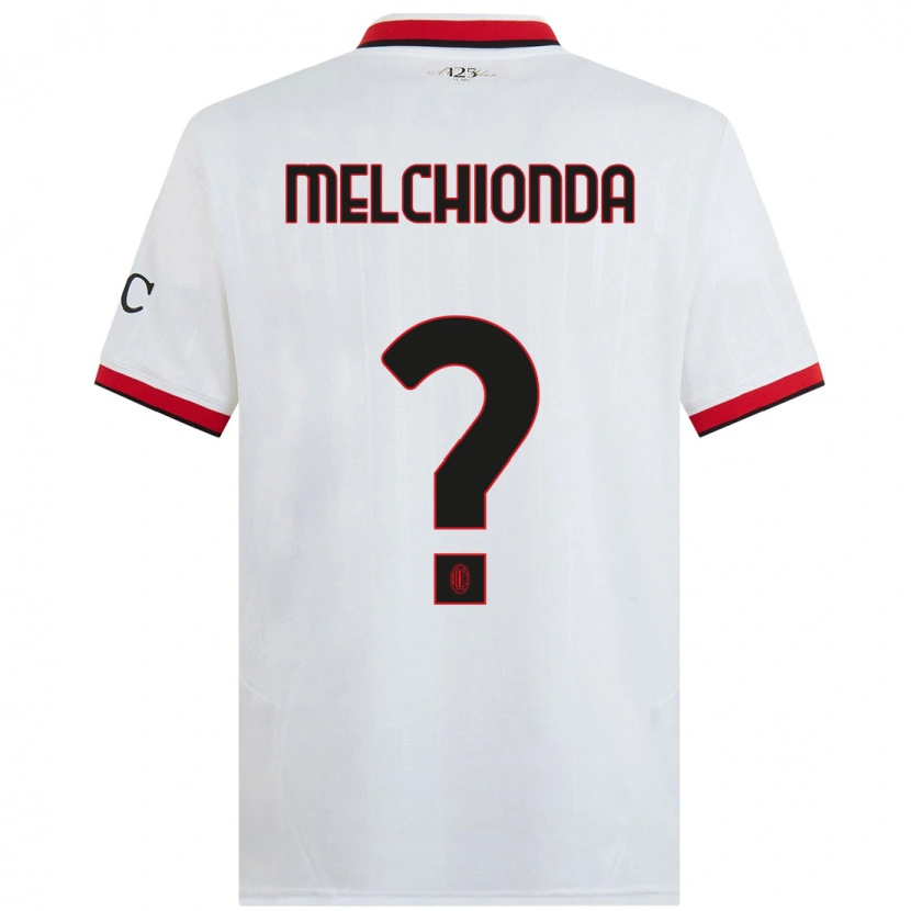 Danxen Män Marco Melchionda #0 Vit Svart Röd Bortatröja Matchtröjor 2024/25 Tröjor T-Tröja