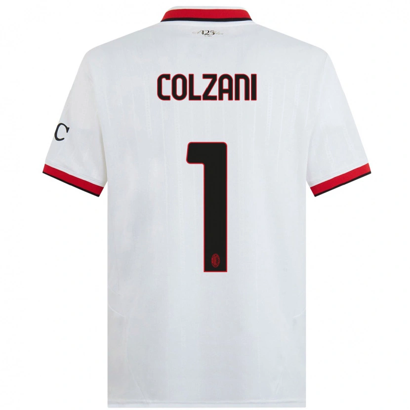 Danxen Män Edoardo Colzani #1 Vit Svart Röd Bortatröja Matchtröjor 2024/25 Tröjor T-Tröja