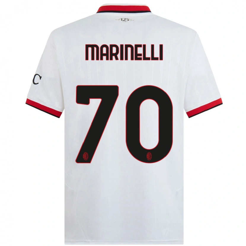 Danxen Män Gloria Marinelli #70 Vit Svart Röd Bortatröja Matchtröjor 2024/25 Tröjor T-Tröja
