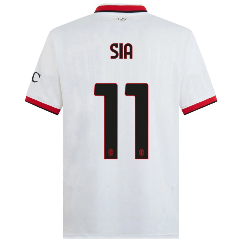 Danxen Män Diego Sia #11 Vit Svart Röd Bortatröja Matchtröjor 2024/25 Tröjor T-Tröja