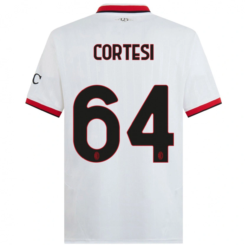 Danxen Män Selena Cortesi #64 Vit Svart Röd Bortatröja Matchtröjor 2024/25 Tröjor T-Tröja