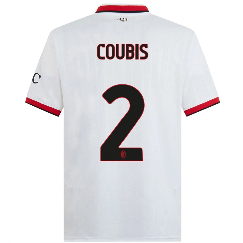 Danxen Män Andrei Coubis #2 Vit Svart Röd Bortatröja Matchtröjor 2024/25 Tröjor T-Tröja