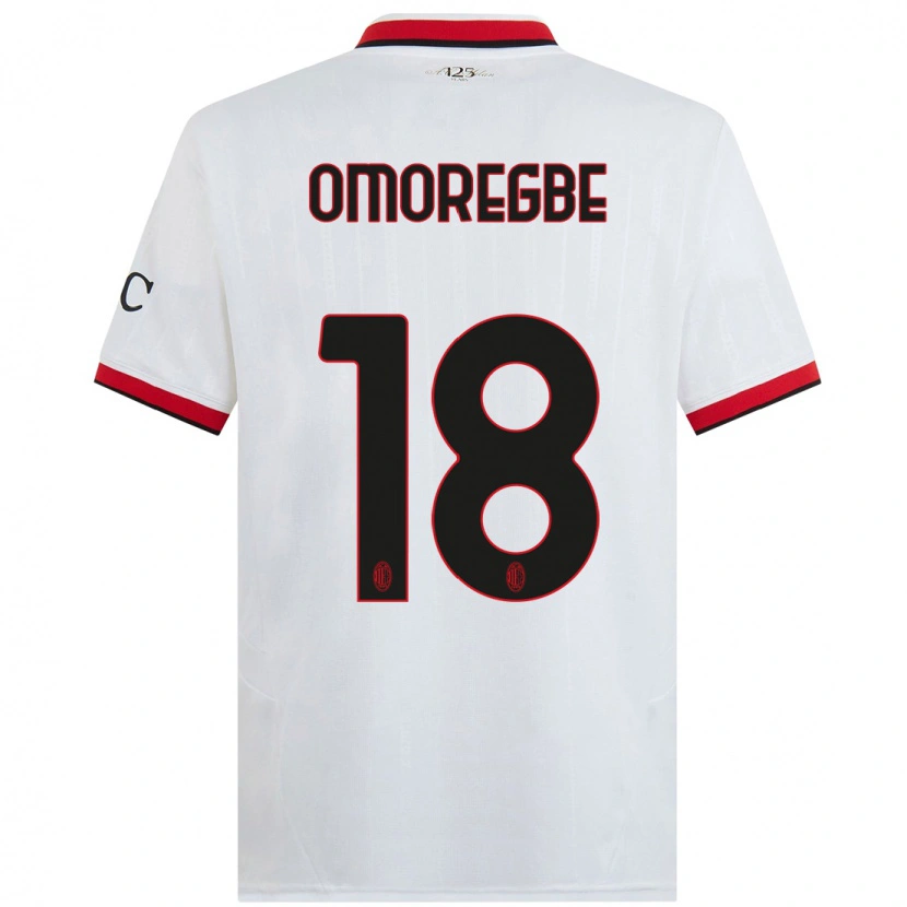 Danxen Män Bob Murphy Omoregbe #18 Vit Svart Röd Bortatröja Matchtröjor 2024/25 Tröjor T-Tröja
