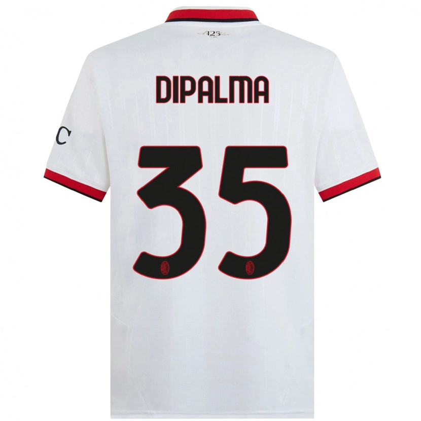 Danxen Män Matteo Dipalma #35 Vit Svart Röd Bortatröja Matchtröjor 2024/25 Tröjor T-Tröja