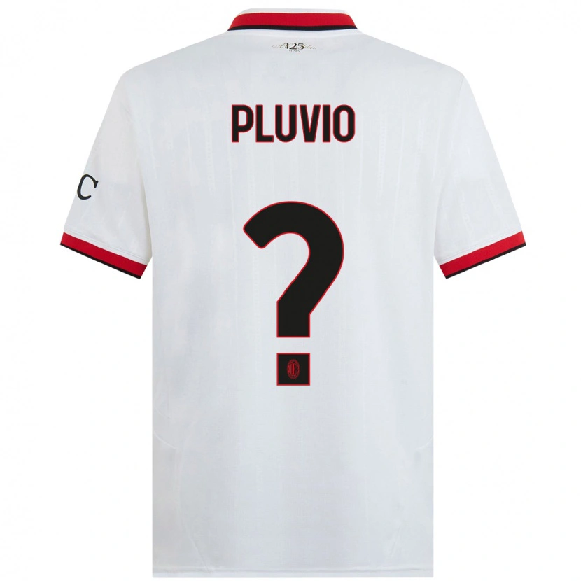 Danxen Män Nicholas Pluvio #0 Vit Svart Röd Bortatröja Matchtröjor 2024/25 Tröjor T-Tröja