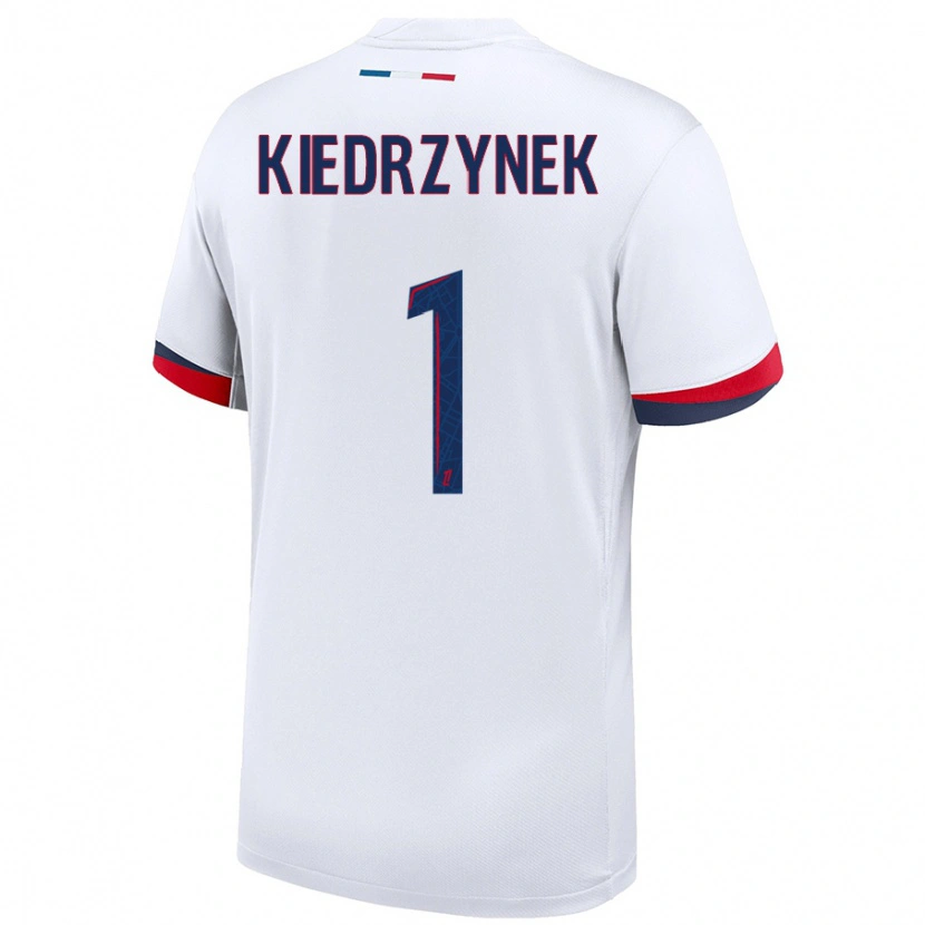 Danxen Män Katarzyna Kiedrzynek #1 Vit Blå Röd Bortatröja Matchtröjor 2024/25 Tröjor T-Tröja