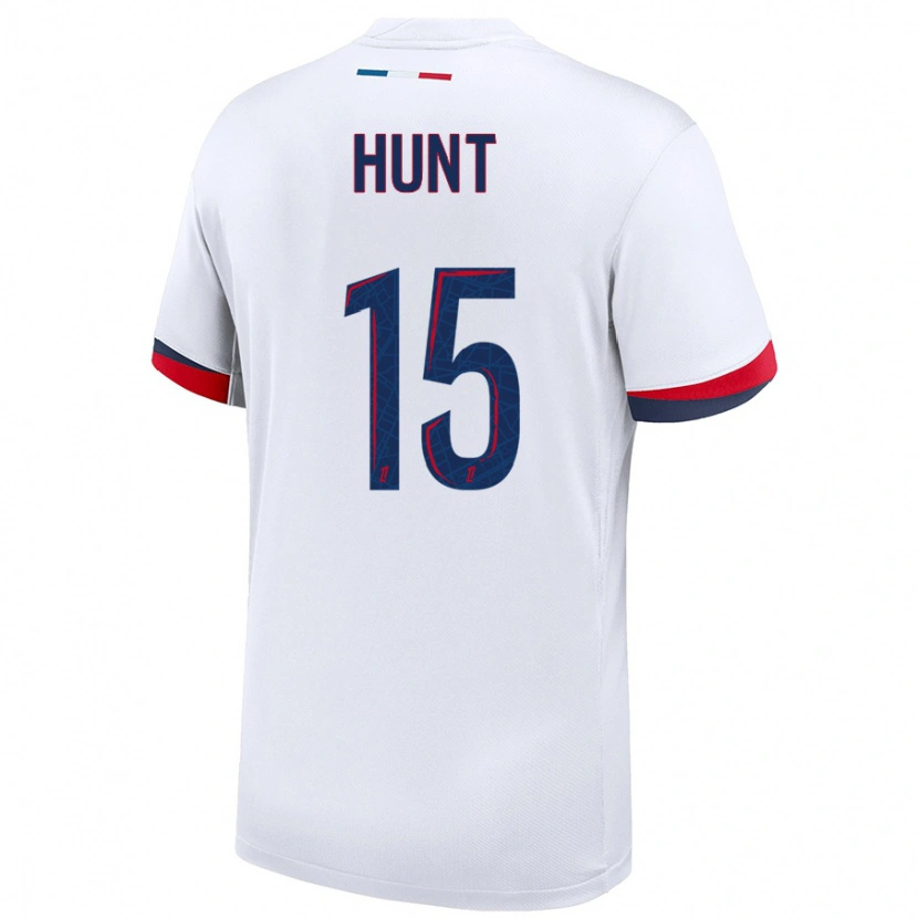Danxen Män Clare Hunt #15 Vit Blå Röd Bortatröja Matchtröjor 2024/25 Tröjor T-Tröja