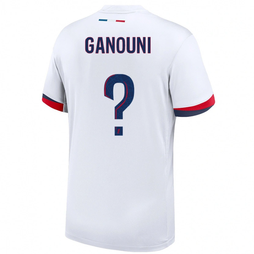 Danxen Män Mehdi Ganouni #0 Vit Blå Röd Bortatröja Matchtröjor 2024/25 Tröjor T-Tröja