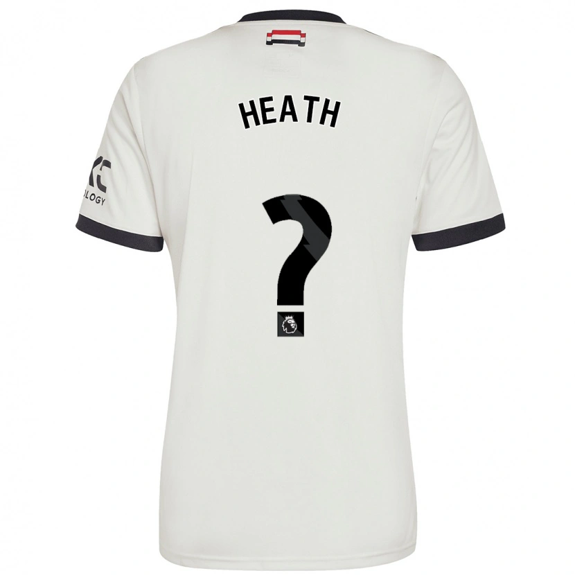 Danxen Män Fred Heath #0 Benvit Tredjesatsen Matchtröjor 2024/25 Tröjor T-Tröja