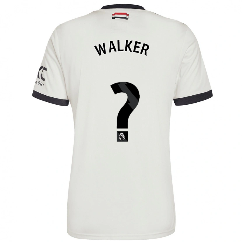 Danxen Män Alfie Walker #0 Benvit Tredjesatsen Matchtröjor 2024/25 Tröjor T-Tröja