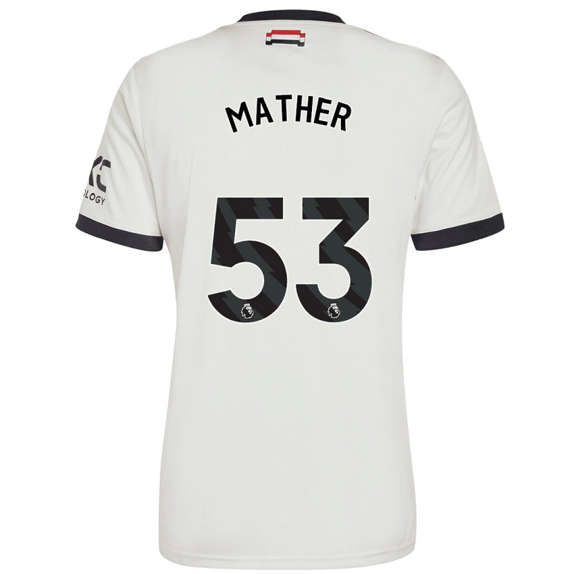 Danxen Män Sam Mather #53 Benvit Tredjesatsen Matchtröjor 2024/25 Tröjor T-Tröja