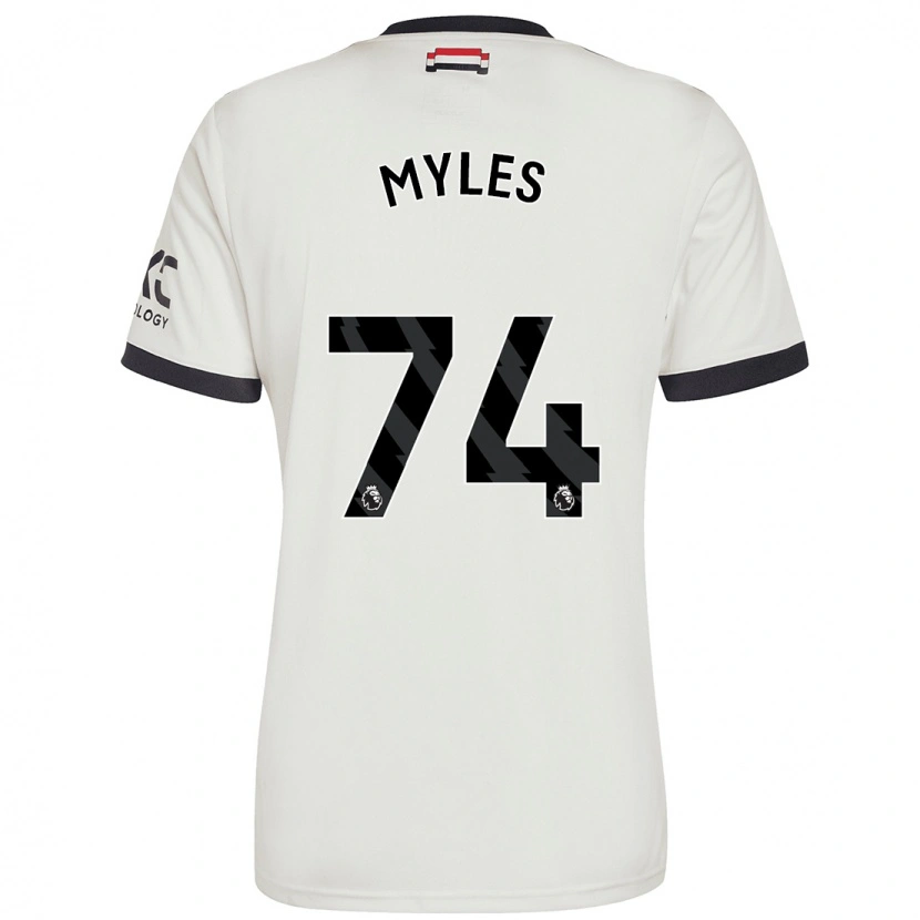 Danxen Män Tom Myles #74 Benvit Tredjesatsen Matchtröjor 2024/25 Tröjor T-Tröja