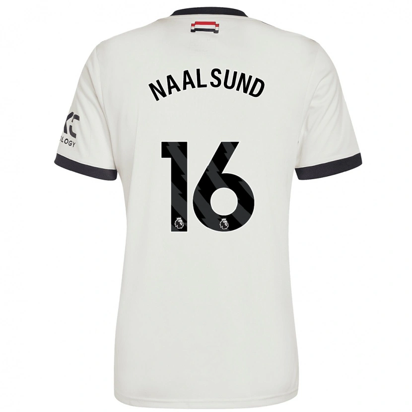 Danxen Män Lisa Naalsund #16 Benvit Tredjesatsen Matchtröjor 2024/25 Tröjor T-Tröja