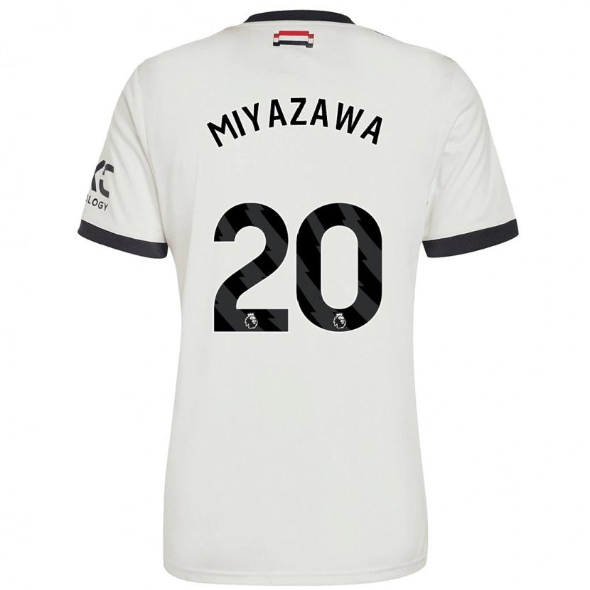 Danxen Män Hinata Miyazawa #20 Benvit Tredjesatsen Matchtröjor 2024/25 Tröjor T-Tröja