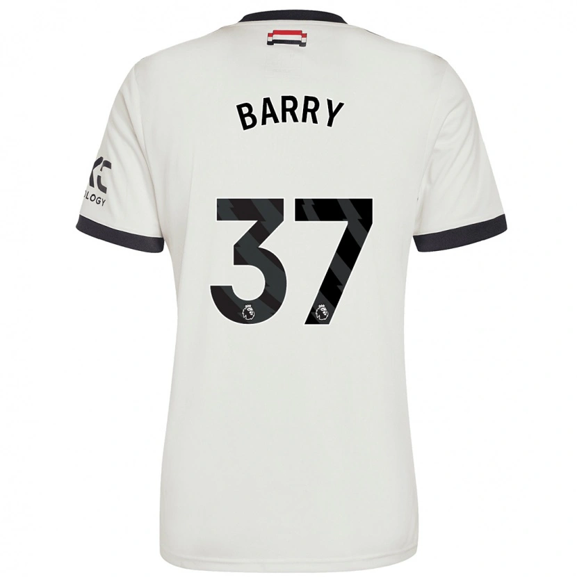 Danxen Män Keira Barry #37 Benvit Tredjesatsen Matchtröjor 2024/25 Tröjor T-Tröja
