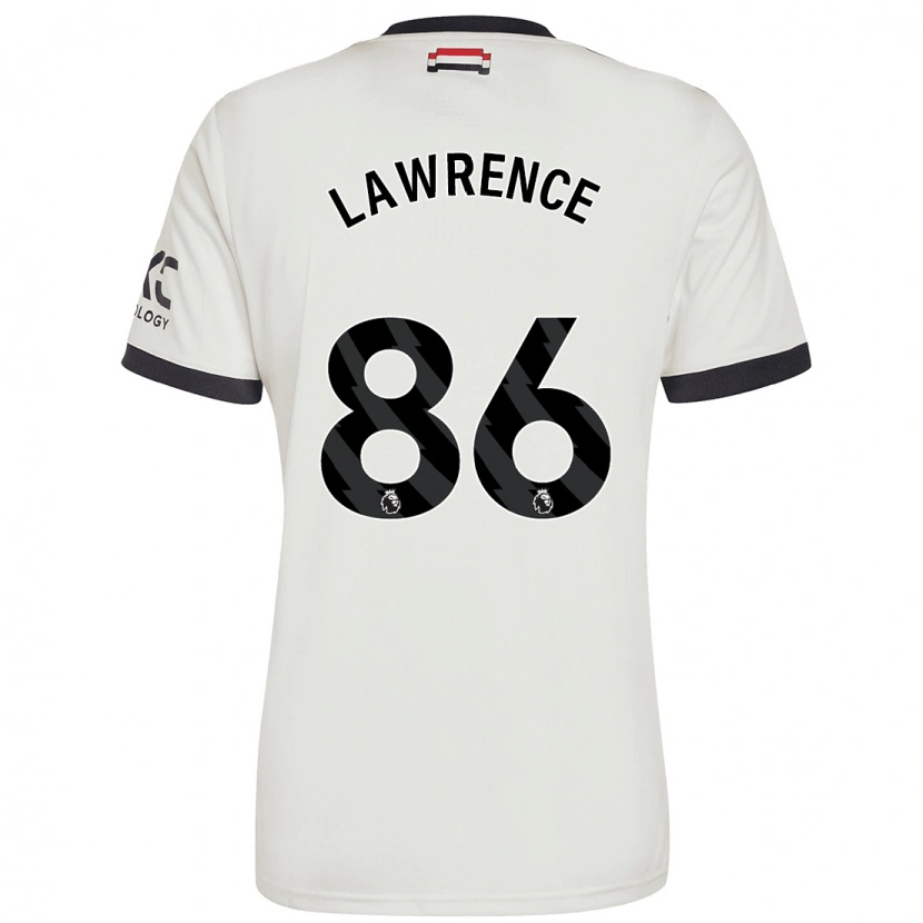 Danxen Män Marcus Lawrence #86 Benvit Tredjesatsen Matchtröjor 2024/25 Tröjor T-Tröja