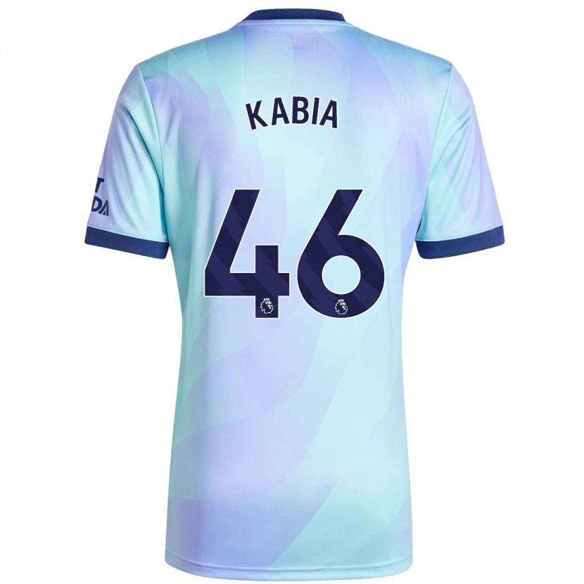 Danxen Män Ismeal Kabia #46 Aqua Tredjesatsen Matchtröjor 2024/25 Tröjor T-Tröja