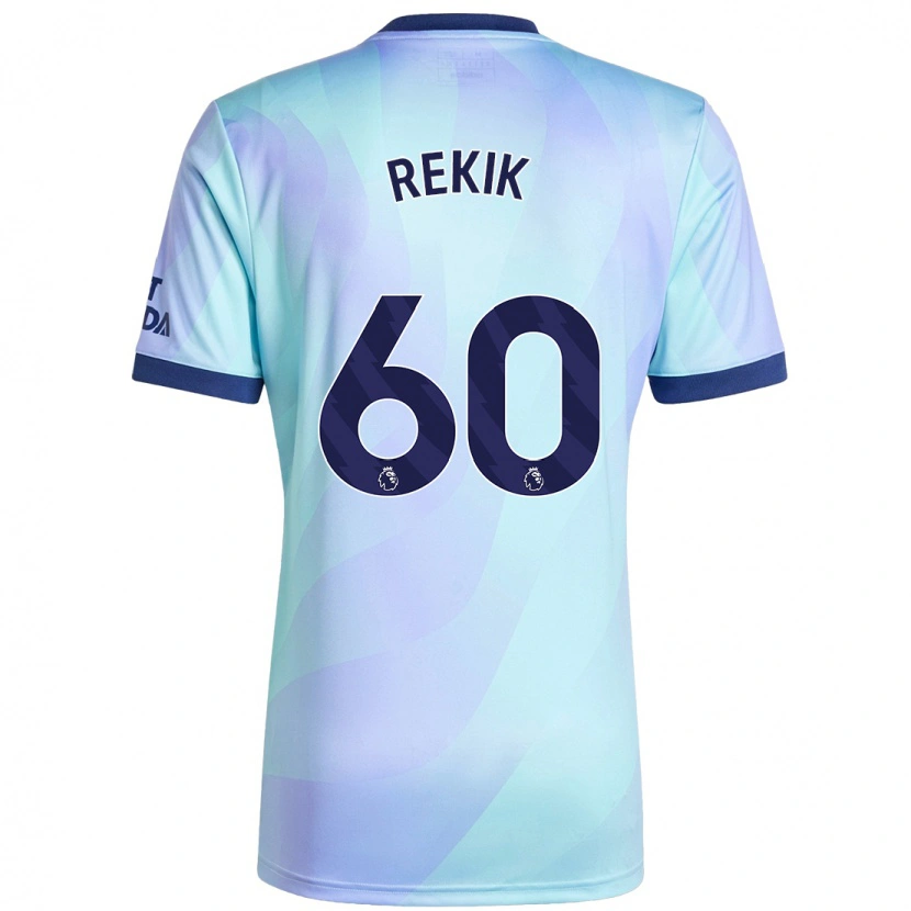 Danxen Män Omar Rekik #60 Aqua Tredjesatsen Matchtröjor 2024/25 Tröjor T-Tröja