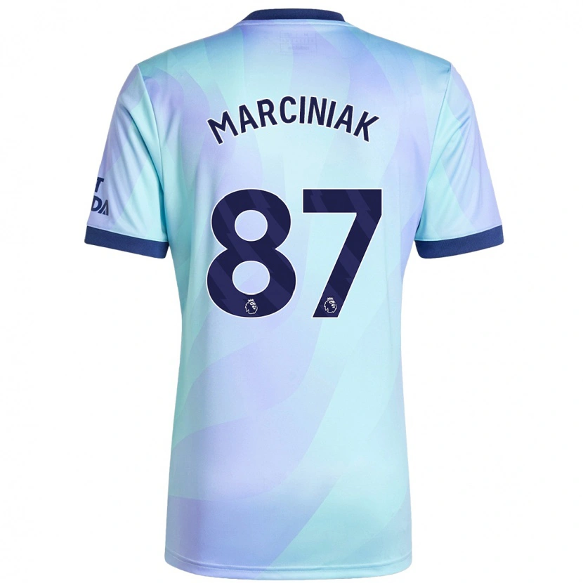 Danxen Män Alex Marciniak #87 Aqua Tredjesatsen Matchtröjor 2024/25 Tröjor T-Tröja