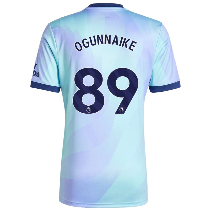 Danxen Män Josh Ogunnaike #89 Aqua Tredjesatsen Matchtröjor 2024/25 Tröjor T-Tröja