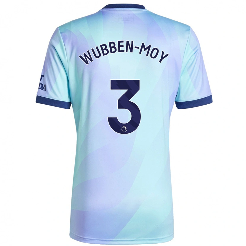 Danxen Män Lotte Wubben-Moy #3 Aqua Tredjesatsen Matchtröjor 2024/25 Tröjor T-Tröja