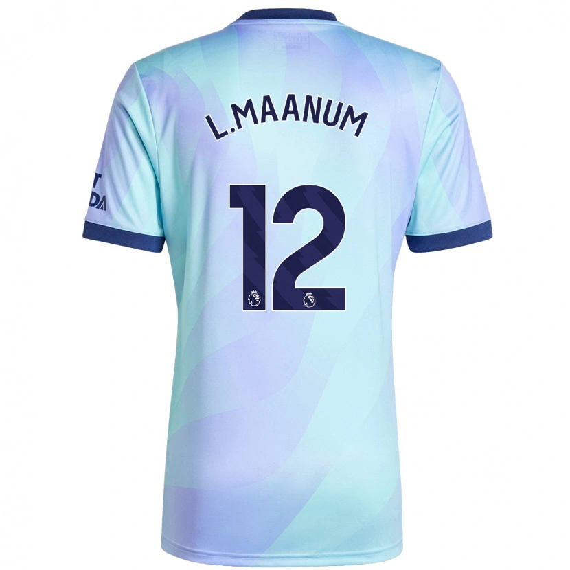 Danxen Män Frida Maanum #12 Aqua Tredjesatsen Matchtröjor 2024/25 Tröjor T-Tröja