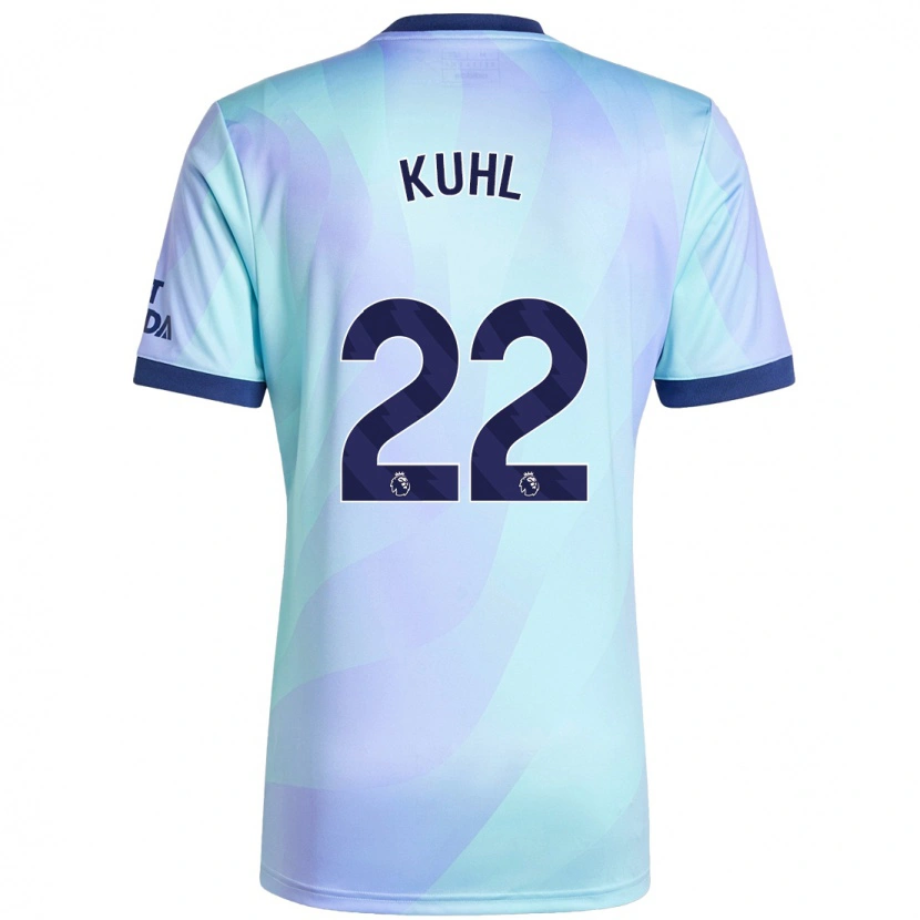 Danxen Män Kathrine Møller Kühl #22 Aqua Tredjesatsen Matchtröjor 2024/25 Tröjor T-Tröja