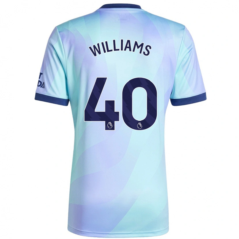 Danxen Män Naomi Williams #40 Aqua Tredjesatsen Matchtröjor 2024/25 Tröjor T-Tröja