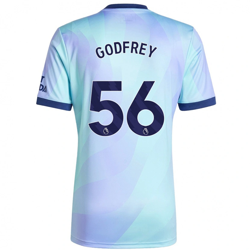 Danxen Män Freya Godfrey #56 Aqua Tredjesatsen Matchtröjor 2024/25 Tröjor T-Tröja