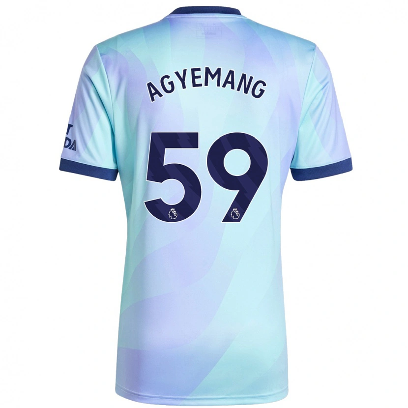 Danxen Män Michelle Agyemang #59 Aqua Tredjesatsen Matchtröjor 2024/25 Tröjor T-Tröja