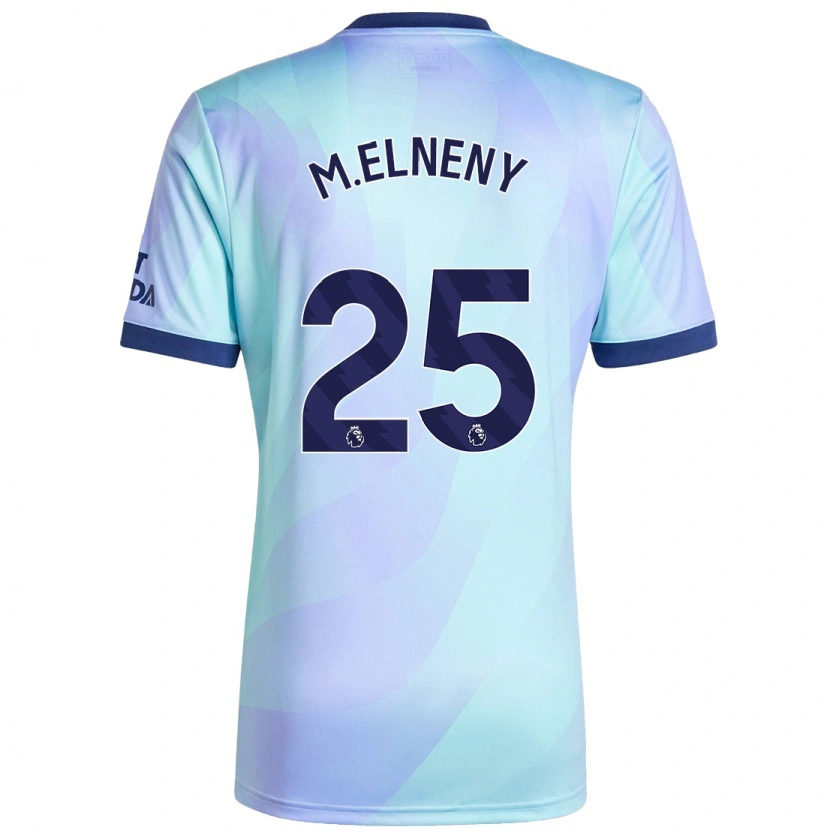 Danxen Män Mohamed Elneny #25 Aqua Tredjesatsen Matchtröjor 2024/25 Tröjor T-Tröja