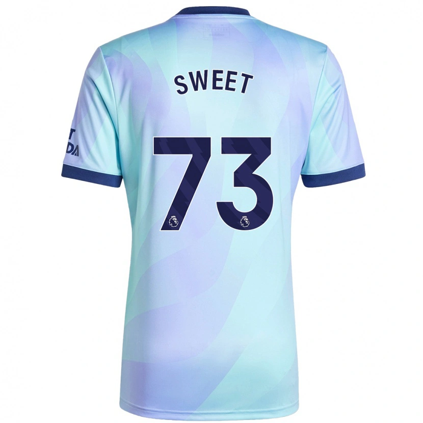 Danxen Män James Sweet #73 Aqua Tredjesatsen Matchtröjor 2024/25 Tröjor T-Tröja