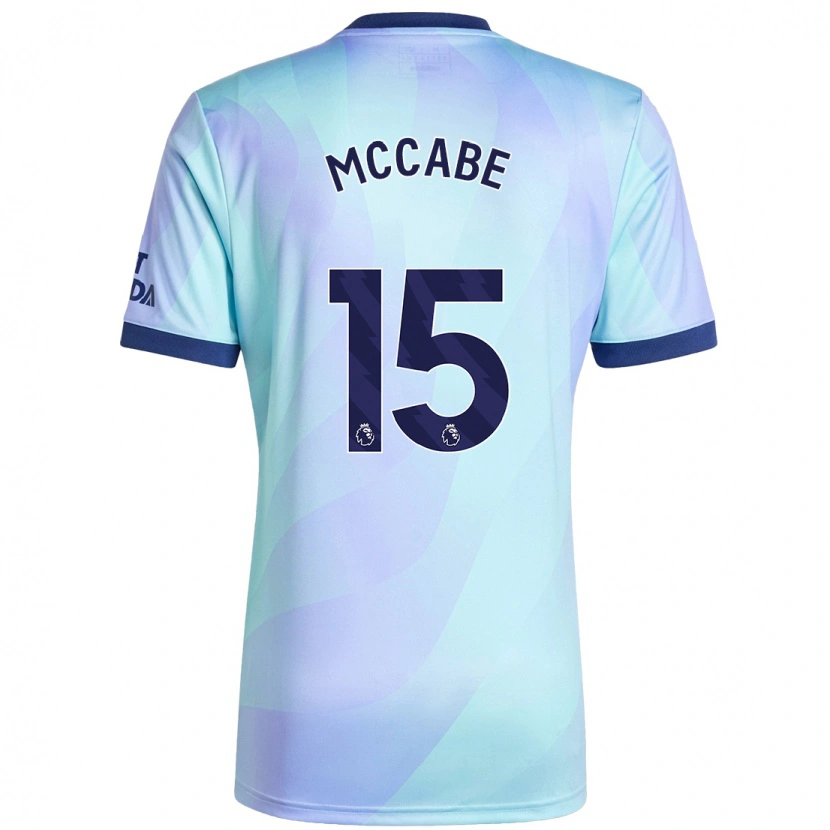 Danxen Män Katie Mccabe #15 Aqua Tredjesatsen Matchtröjor 2024/25 Tröjor T-Tröja