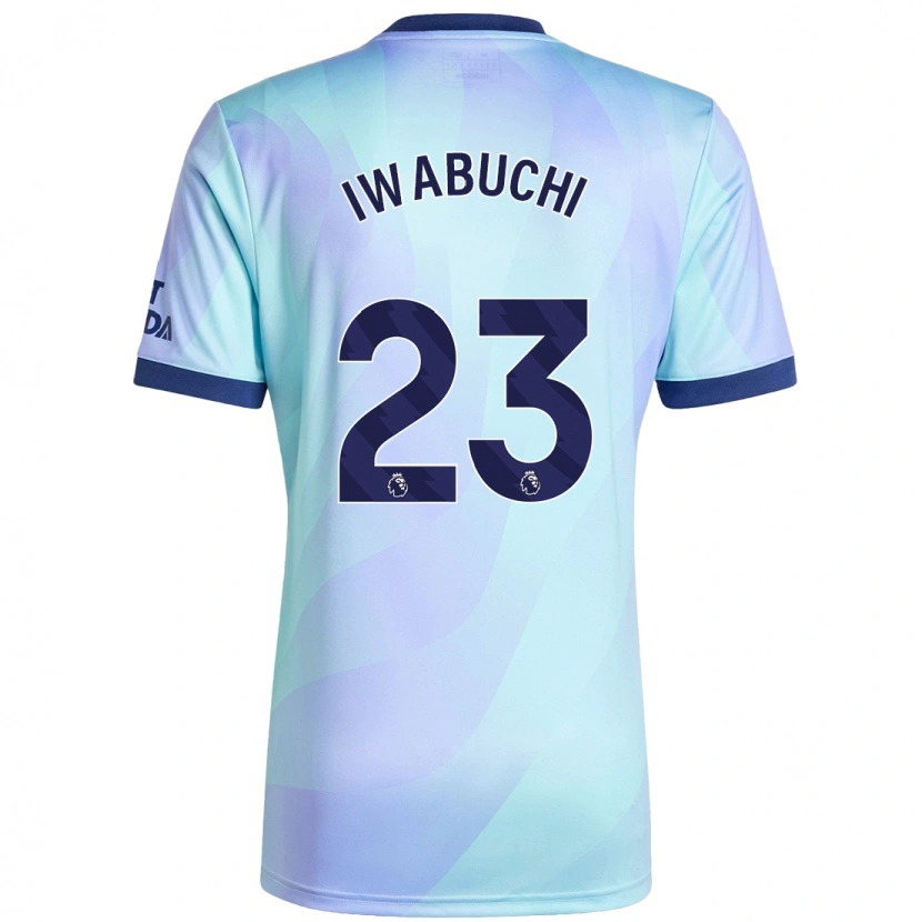 Danxen Män Mana Iwabuchi #23 Aqua Tredjesatsen Matchtröjor 2024/25 Tröjor T-Tröja