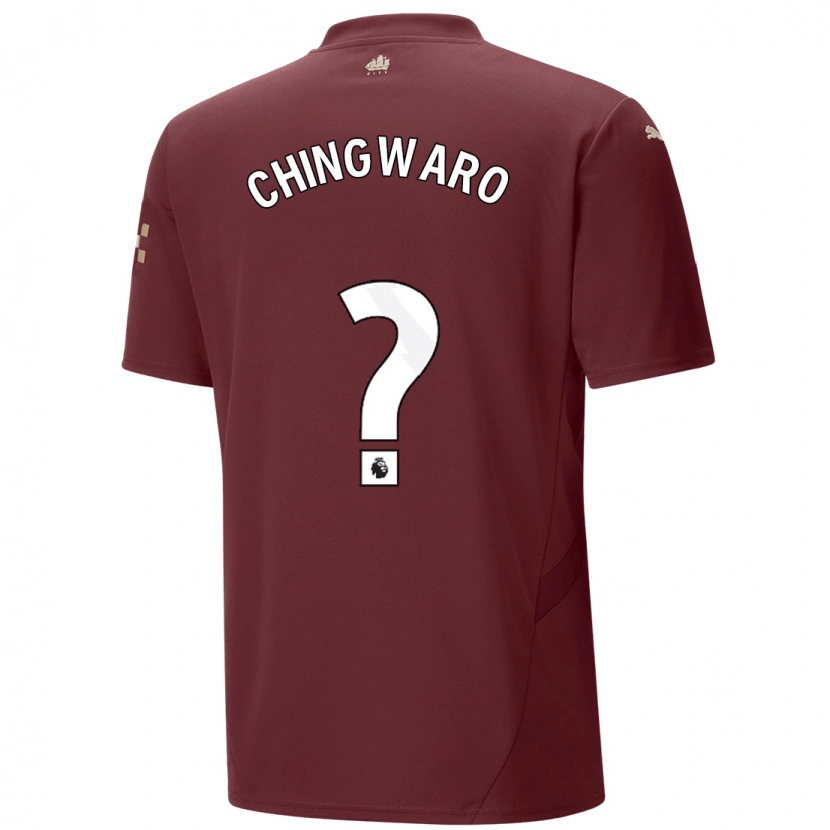 Danxen Män Seth Chingwaro #0 Rödbrun Tredjesatsen Matchtröjor 2024/25 Tröjor T-Tröja