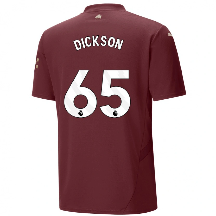 Danxen Män Will Dickson #65 Rödbrun Tredjesatsen Matchtröjor 2024/25 Tröjor T-Tröja