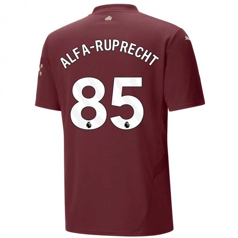 Danxen Män Farid Alfa-Ruprecht #85 Rödbrun Tredjesatsen Matchtröjor 2024/25 Tröjor T-Tröja