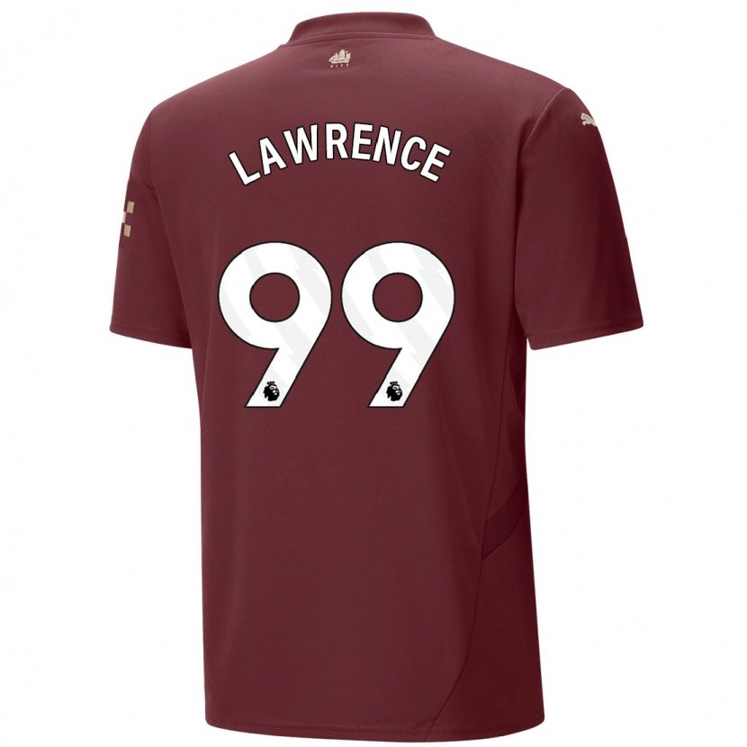 Danxen Män Emilio Lawrence #99 Rödbrun Tredjesatsen Matchtröjor 2024/25 Tröjor T-Tröja