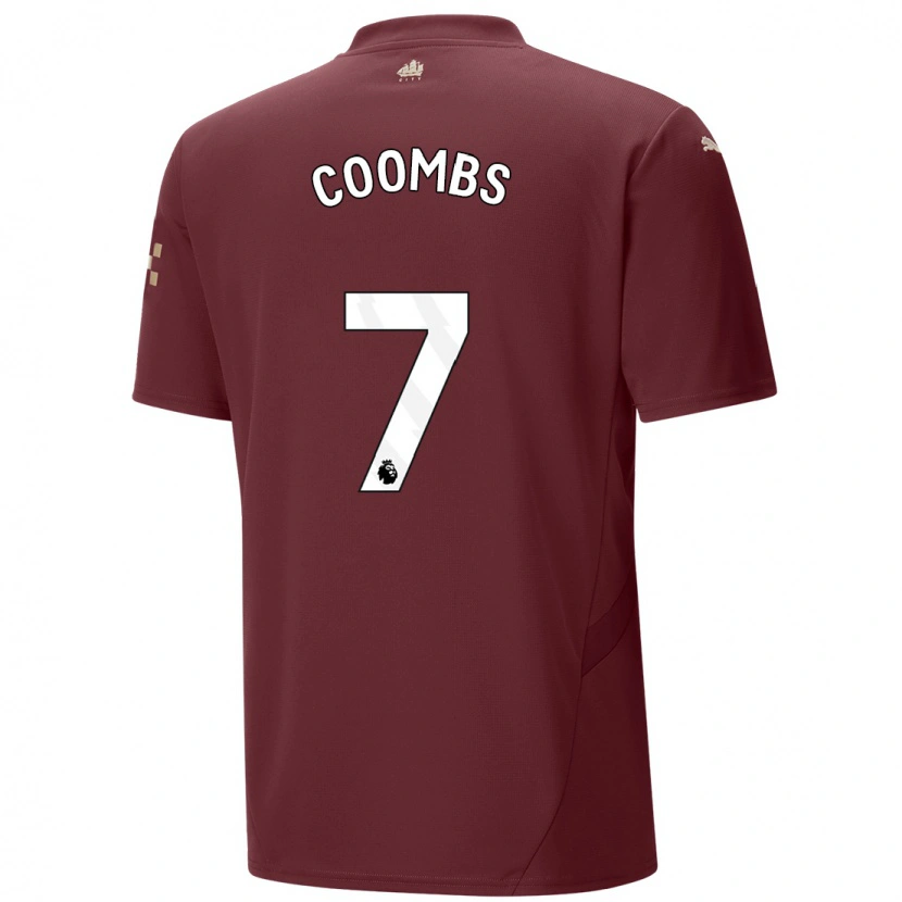 Danxen Män Laura Coombs #7 Rödbrun Tredjesatsen Matchtröjor 2024/25 Tröjor T-Tröja