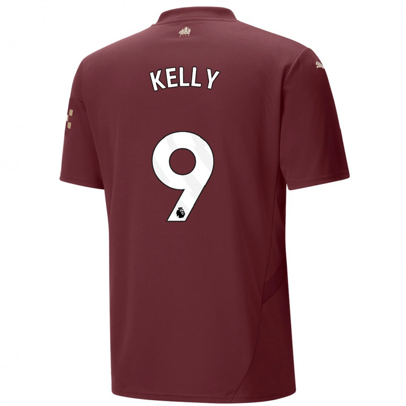 Danxen Män Chloe Kelly #9 Rödbrun Tredjesatsen Matchtröjor 2024/25 Tröjor T-Tröja