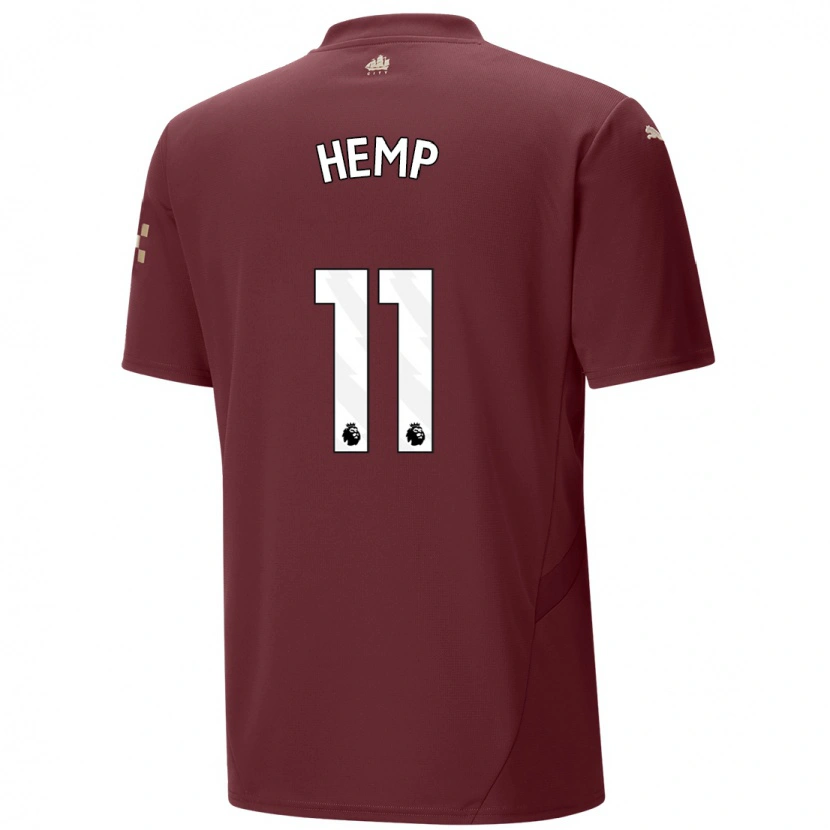 Danxen Män Lauren Hemp #11 Rödbrun Tredjesatsen Matchtröjor 2024/25 Tröjor T-Tröja