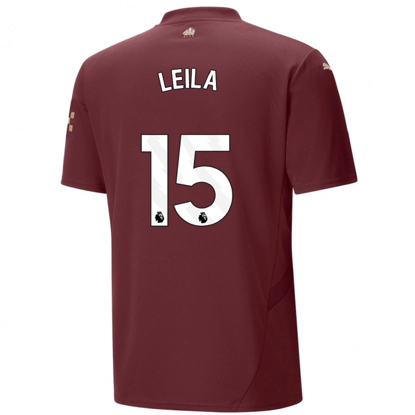 Danxen Män Leila Ouahabi #15 Rödbrun Tredjesatsen Matchtröjor 2024/25 Tröjor T-Tröja