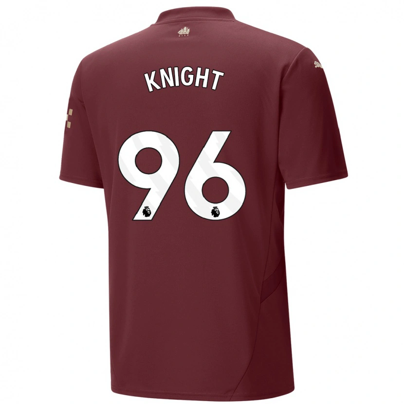 Danxen Män Ben Knight #96 Rödbrun Tredjesatsen Matchtröjor 2024/25 Tröjor T-Tröja
