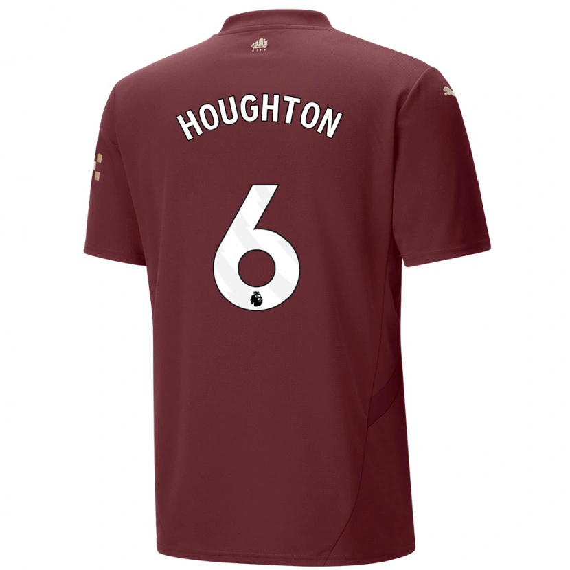 Danxen Män Steph Houghton #6 Rödbrun Tredjesatsen Matchtröjor 2024/25 Tröjor T-Tröja