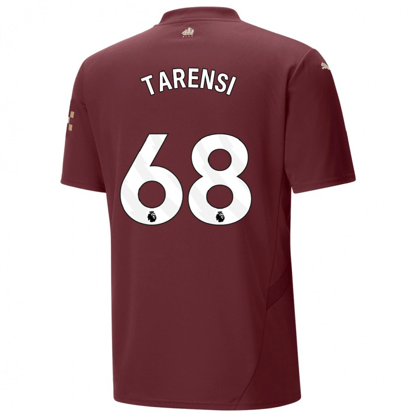 Danxen Män Oscar Tarensi #68 Rödbrun Tredjesatsen Matchtröjor 2024/25 Tröjor T-Tröja